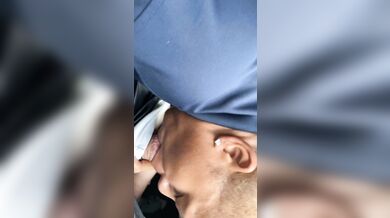 She gave me a quick car slob before I dropped her off for work