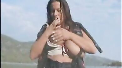 Aneta Buena - Busty Topless Lake