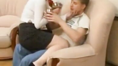 mother and son having lazy sex