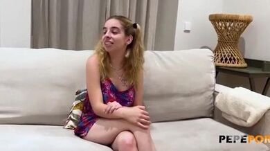 Eighteen-year-old Irina Love craves a large schlong! The blonde amateur seeks her biggest encounter with Mr. Bobelo