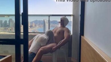 Lois Clark, the hotel receptionist, assists me in finishing myself off with a surprise blowjob after I call her to close my wind