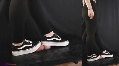 Vans Girl Hard Stomping, Full Weight Trampling - Trample, Bootjob, Ballbusting, CBT, Shoejob, Stomp