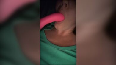 Deep throating my toy
