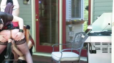 Hardcore BDSM Session With Maledom And Femdom And Super Submissive Female Slave