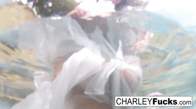 Gorgeous and Busty Brunette Loves Showing Her Body