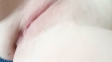 in pajamas masturbating inside