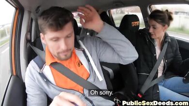 FAKEHUB - Smalltitted driving student fucks instructor