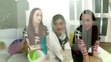 Two teen beauties become lesbians due to their teacher who seduces them into lesbian sex