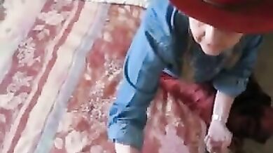 granny handjob cumshot