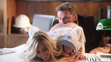 VIXEN Seductive Allie Has Passionate Affair With Her Boss - Manuel Ferrara