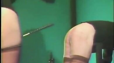 100 strokes rough femdom caning joy