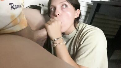 Petite Brunette Kayyjoy is Addicted to Sucking Dick!