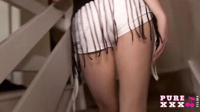 PUREXXXFILMS - Slim beauty gets rammed by her helper (Luke Hotrod, Lucie Bee)