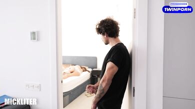 Fulfilled a teenage dream, cumming between his stepsister's juicy buns.