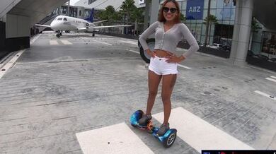 THAI SWINGER - Hoverboard play with big ass Asian girlfriend and hot sex at home (Cherry Lee)