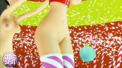 3DGSPOT - XXXmas Bimbo Dancers Shake Their Big Tits! 3D ANIMATION!