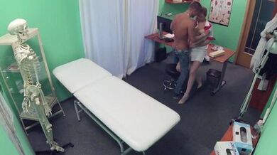 FakeHospital - Stud cums all over nurses stomach