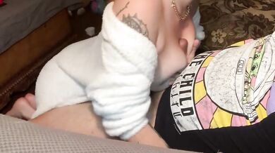 He came in my mouth after I licked his balls and sucked his cock really sloppy!