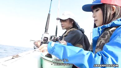Sena Sakura Wins The Fishing Contest And She Is Fucked On The Boat - Sakura Sena