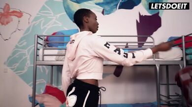 Ebony Babe Dirty Interracial Fuck with Stranger