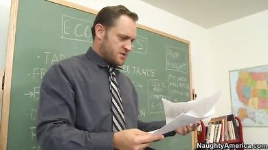 Student Gia Steel Fucking In The Desk With Her Natural Boobs - Juliana Grandi (Alec Knight)