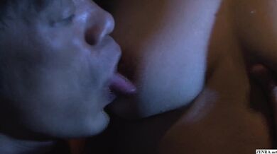 Cheating Japanese wife Chisato Shouda outdoor bathhouse