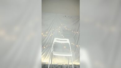 Black sock cross masturbating on a stool