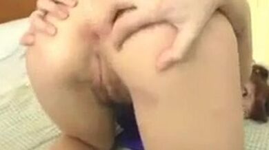 Asian cheerleader Kaoru Mugi exposes shaved pussy for insertions