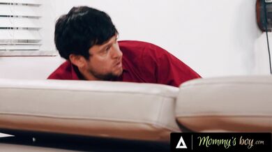 MOMMY'S BOY - Stuck Nanny Riley Jacobs Is Destroyed By Her Boss' Fat Cock While His Wife Is Close By - Petite Deepthroat