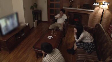 English Subtitle A Niece Sits On Her Beloved Not Uncle's Lap And Secretly Gets His Cock Inside Her And Makes Him Give Her A Creampie Even When Her Family Is Around - YUKARI MIYAZAWA