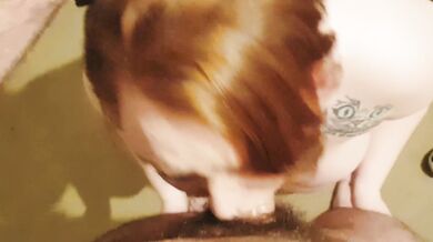 BBW blowjob and face fuck