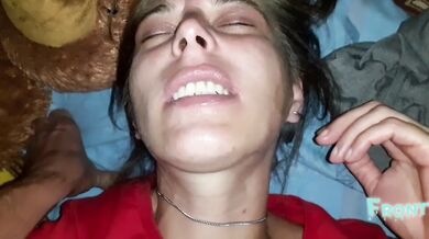 Wife blowjob dick, cumshot lips mouth, wife facefuck