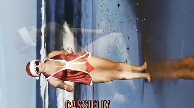 Naughty Santa Cassiana Costa Gives Her Big Ass as a Christmas Gift - Anal & Doggystyle Fun on CASSIFLIX (Junior Carioca)