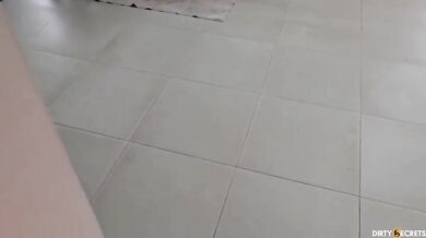 My Wife Cheats with Doctor and Toilet Boy in Hot Threesome - Latina Emma Anturin Takes Double Penetration