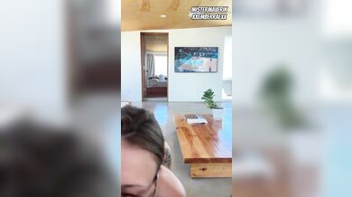 Hotwife takes care of BBC While he watches basketball