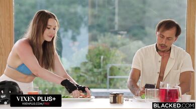 BLACKED Curvy Natural Babe Amalia Davis Sneaks Away To Fuck Her BBC Crush