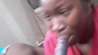 Maskedluv'S Ebony Beauty Sucks And Swallows Big Dick