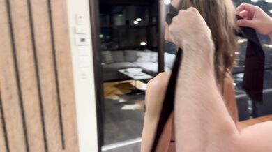 Blindfolded wife takes multiple creampies on dining room table / Wife sharing / Sloppy Seconds