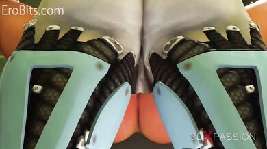 3D Sex Cyborg Gen #7. Futanari Monster Robot bangs Hot Beauty