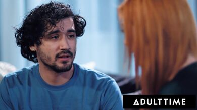 ADULT TIME - Nervous Teen Doesn't Pull Out Of His MILF Therapist Lauren Phillips During Sensual Fuck