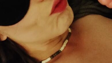 Hot and Horny Lola gets blindfolded & cuffed , and loves being mouth fucked .
