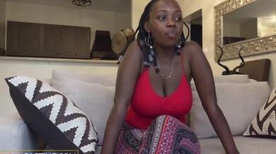 AFRICAN CASTING - Big Tits Black Babe Gets Horny At Last Minute Casting Call Blows Agent (Antonio Benderass)