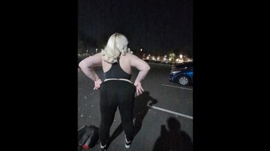 Part 2 to our night out bowling. Risky outside public fun with Him. BadBlondieMonroe