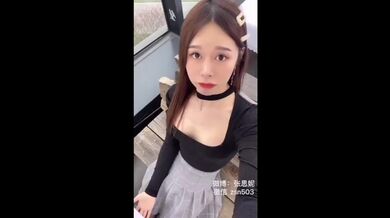 Super sissy Asian teen Ladyboy public exposure cock and pissing on the toilet