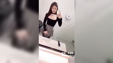 Super sissy Asian teen Ladyboy public exposure cock and pissing on the toilet