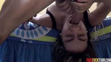 Chubby Amateur Milf Rough Throat Fuck