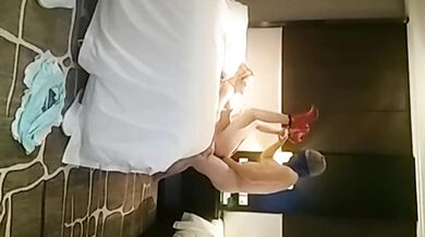Pretty Ladyboy suck the cock of a client and gets fucked in the ass