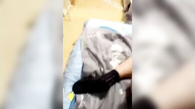 Busty ladyboy prostitute, a crossdresser and an asian loser threesome sex party