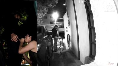 Sissy is made to expose herself to passing cars in order to let her suck cock and get fucked outdoor