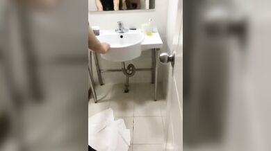 Asian ladyboy slut getting it anal, sucking cock and eating the cumshot